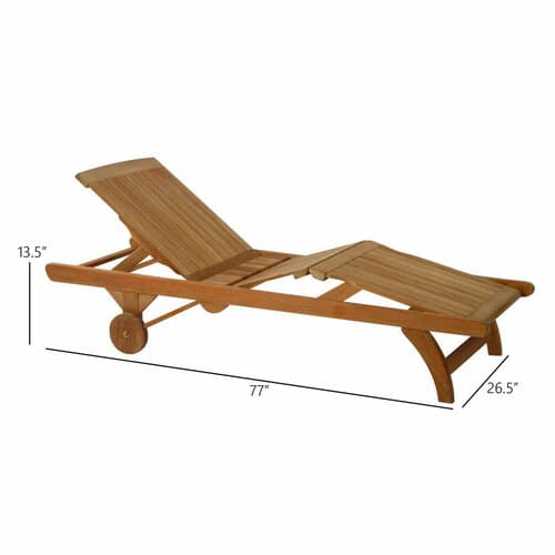 Kingsley Bate Classic Chaise Lounge - Dimension Kingsley Bate Classic Chaise Lounge - Dimension