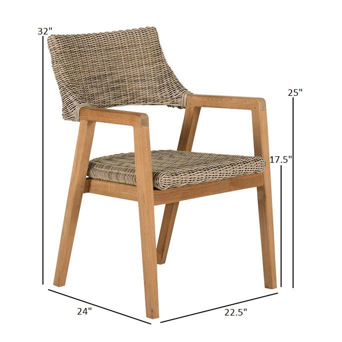 Kingsley Bate Spencer Dining Armchair - Dimension Kingsley Bate Spencer Dining Armchair - Dimension