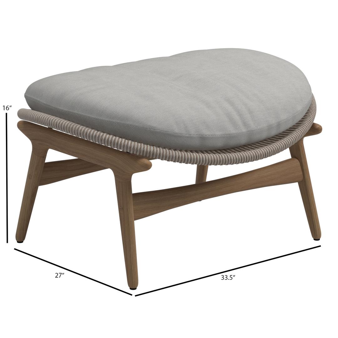 Gloster Bora Teak Ottoman - Dims Gloster Bora Teak Ottoman - Dims