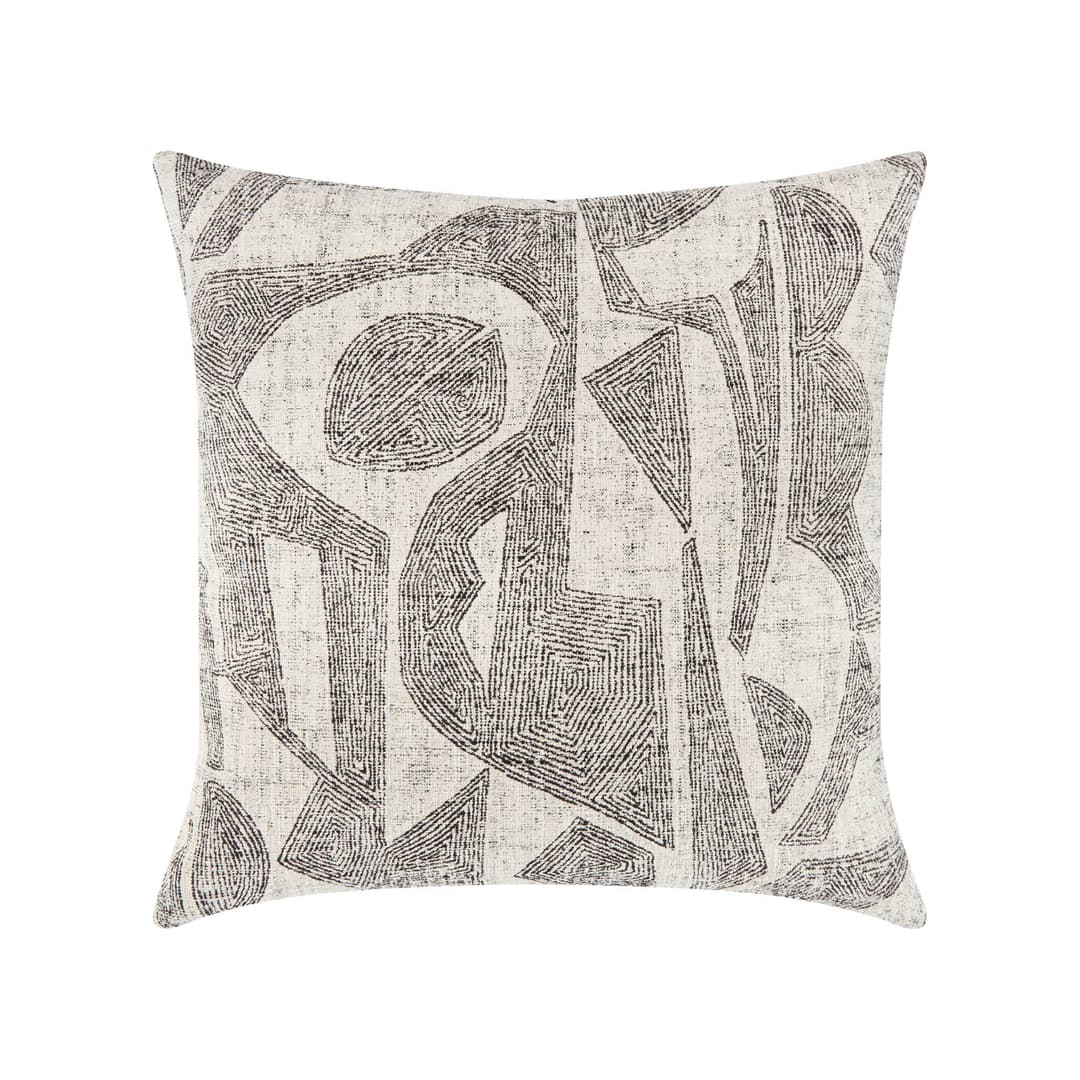 Elaine Smith 20" x 20" Influence Ebony Sunbrella Outdoor Pillow