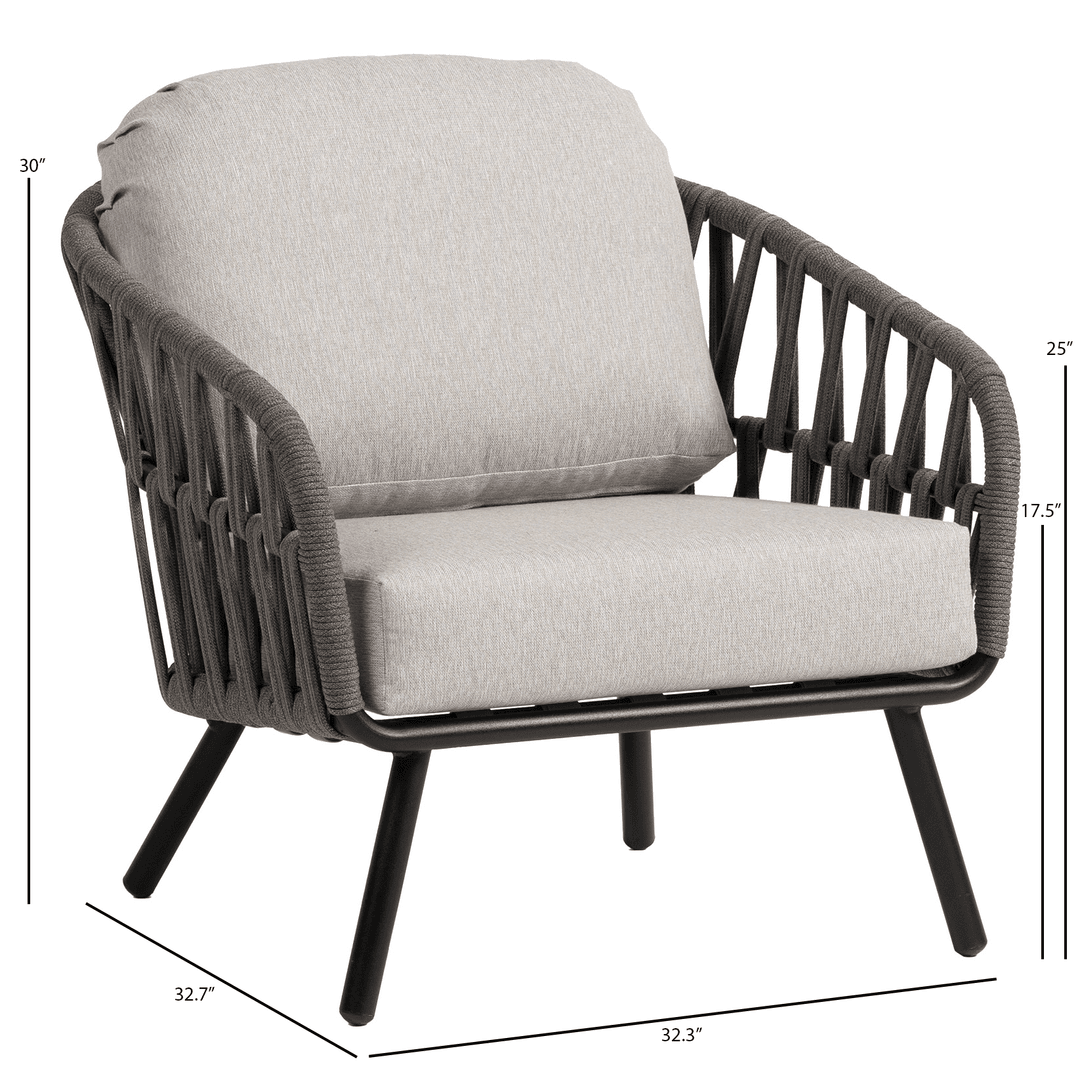 Ratana Hamptons Rope Club Chair - Dims Ratana Hamptons Rope Club Chair - Dims