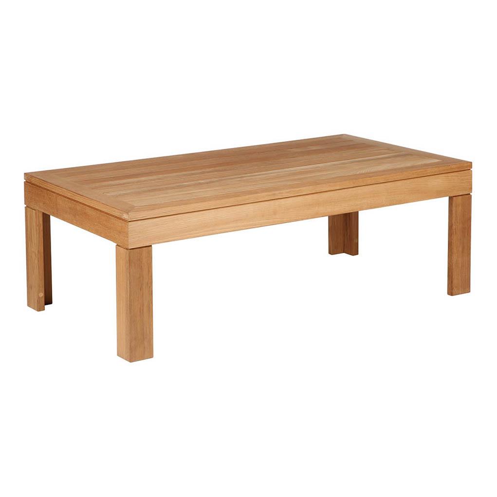 Barlow Tyrie Linear 47" Teak Rectangular Low Coffee Table